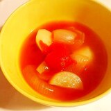 圧力鍋で♪　野菜だけのトマトスープ